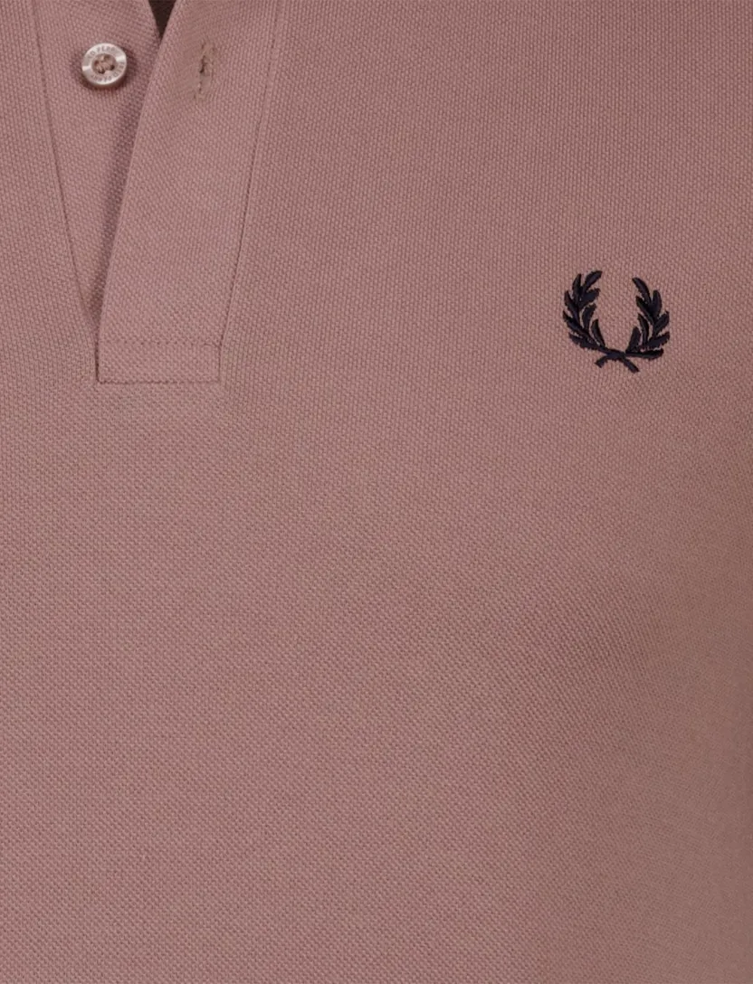 katoenen Fred Perry polo effen rood normale fit pique