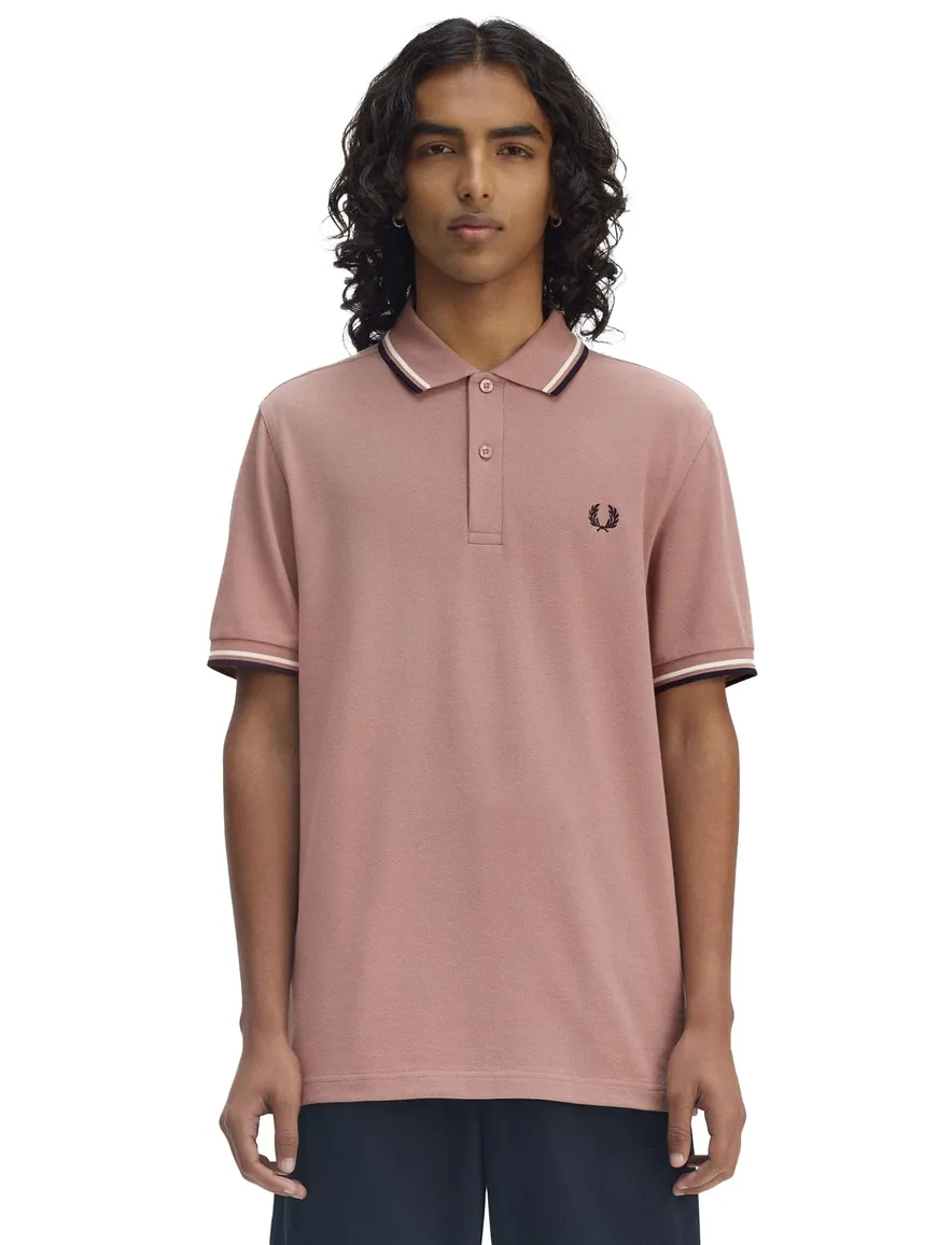 Fred Perry polo rood effen
