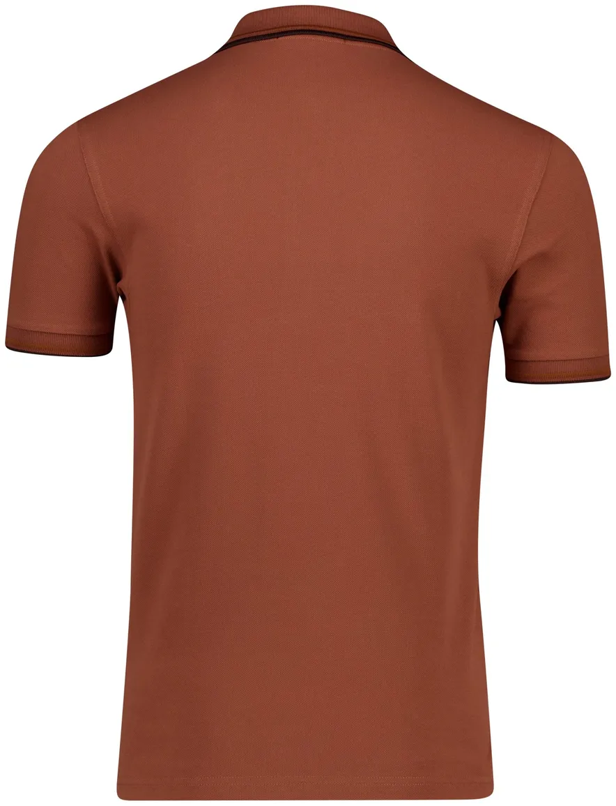 Fred Perry polo bruin katoen