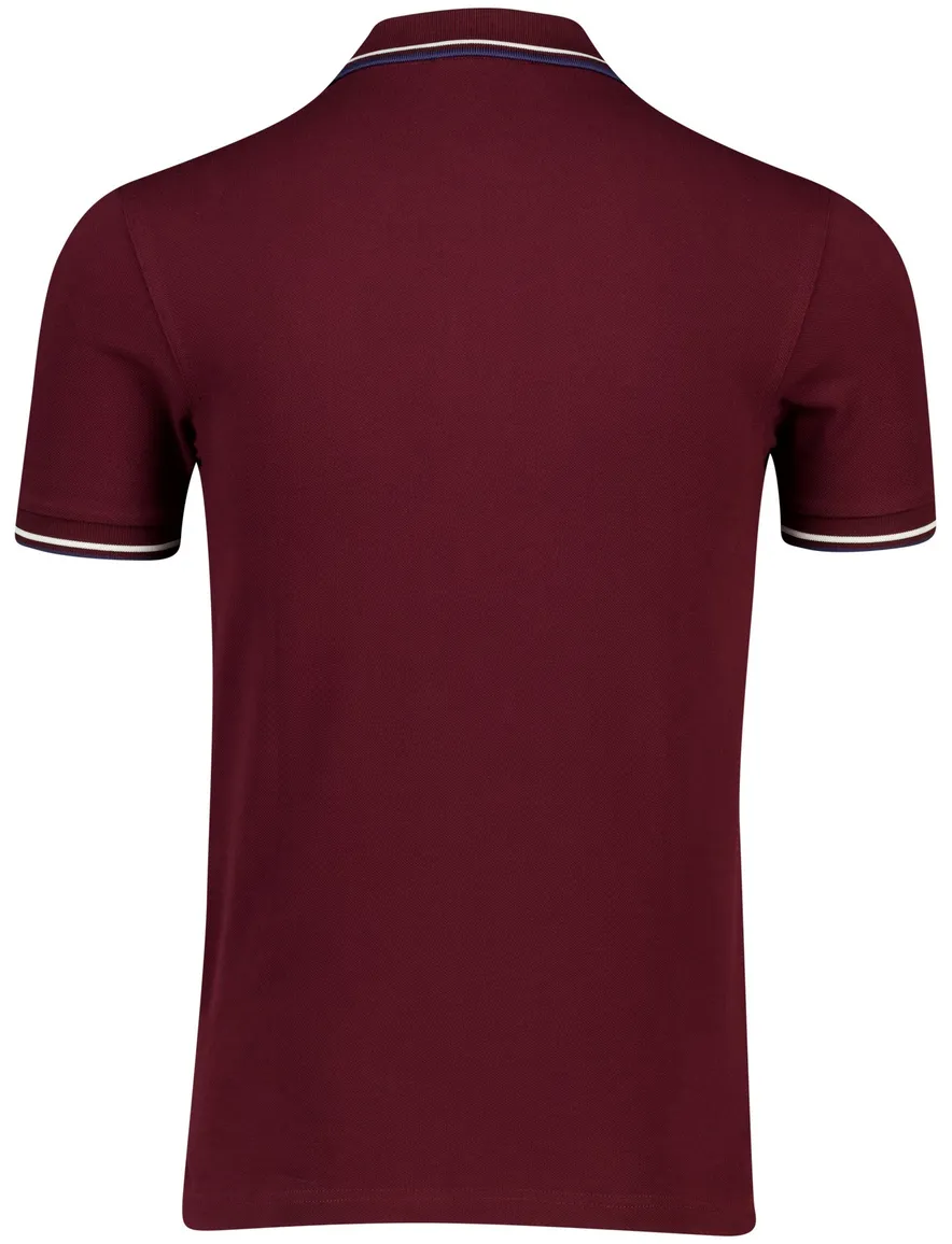 Fred Perry polo rood effen