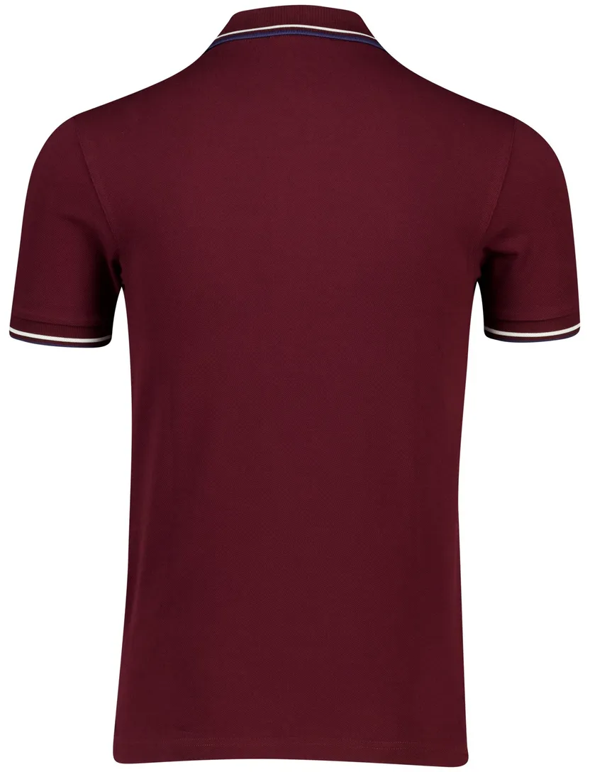 katoenen Fred Perry polo rood effen normale fit pique