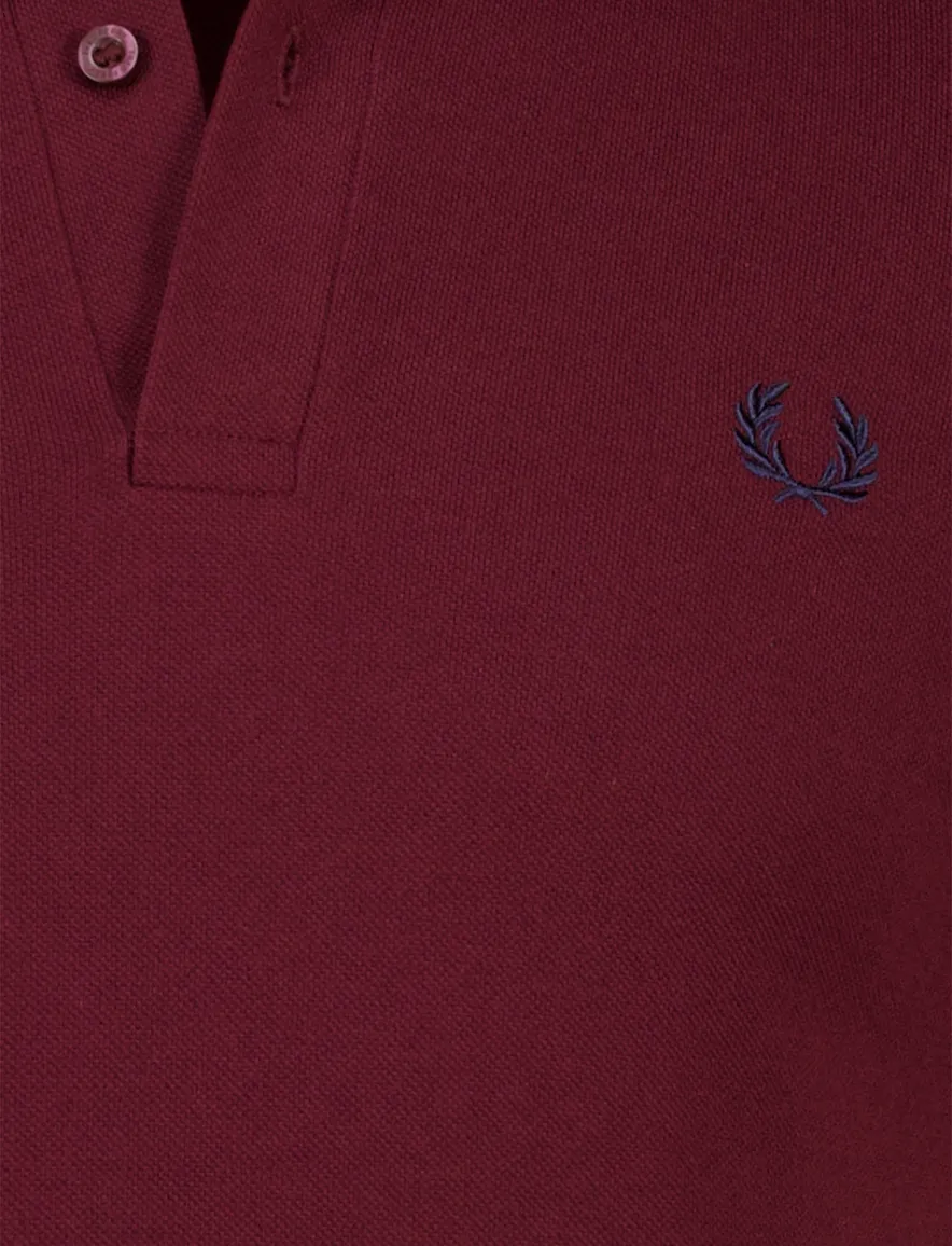 Fred Perry polo rood effen