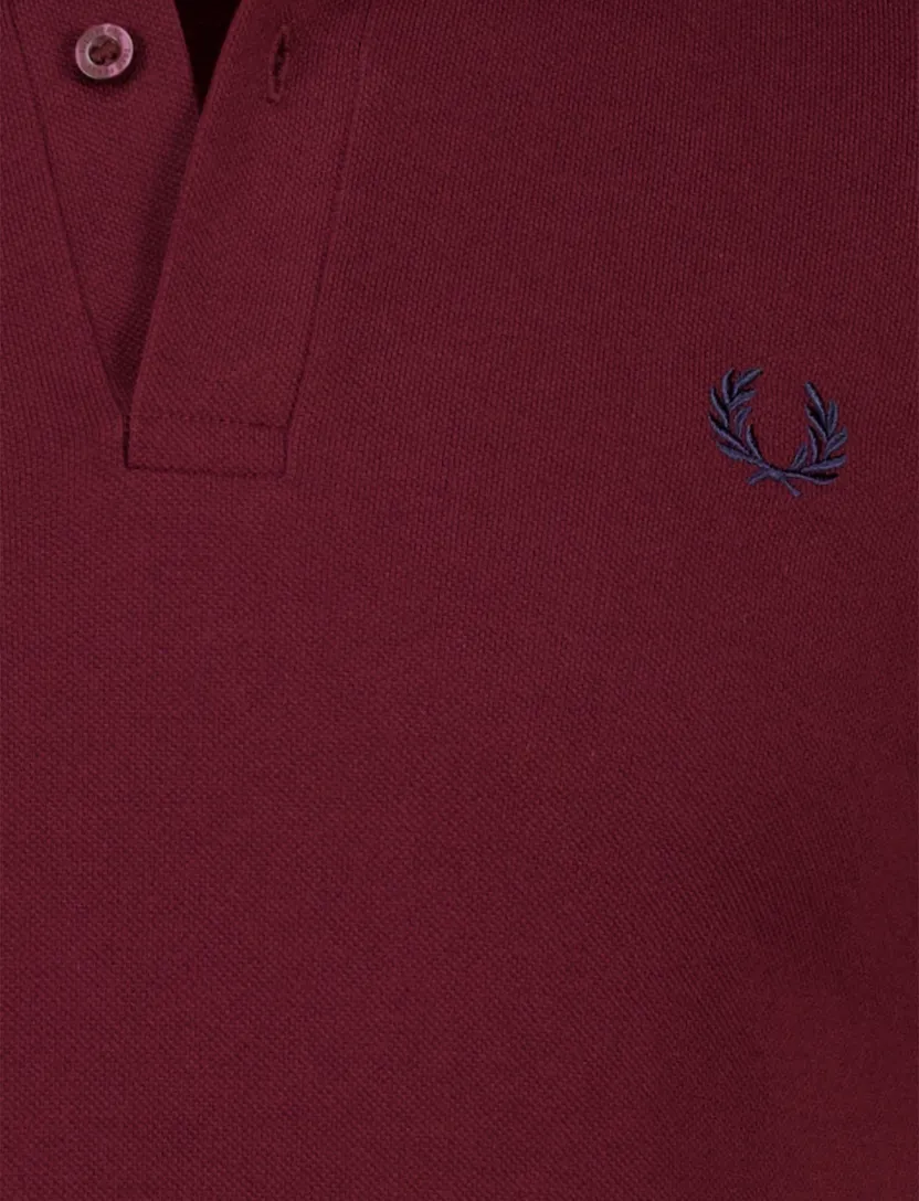 katoenen Fred Perry polo rood effen normale fit pique