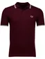 Fred Perry polo bordeaux effen