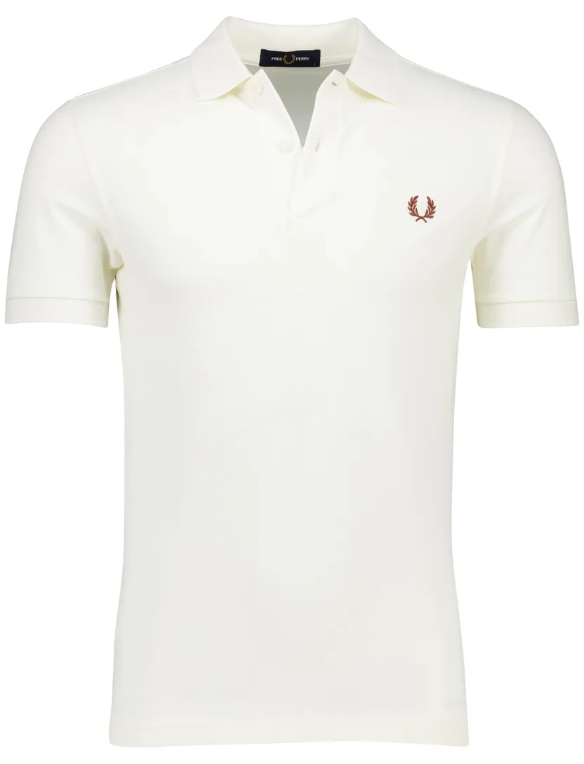 Fred Perry polo wit effen katoen
