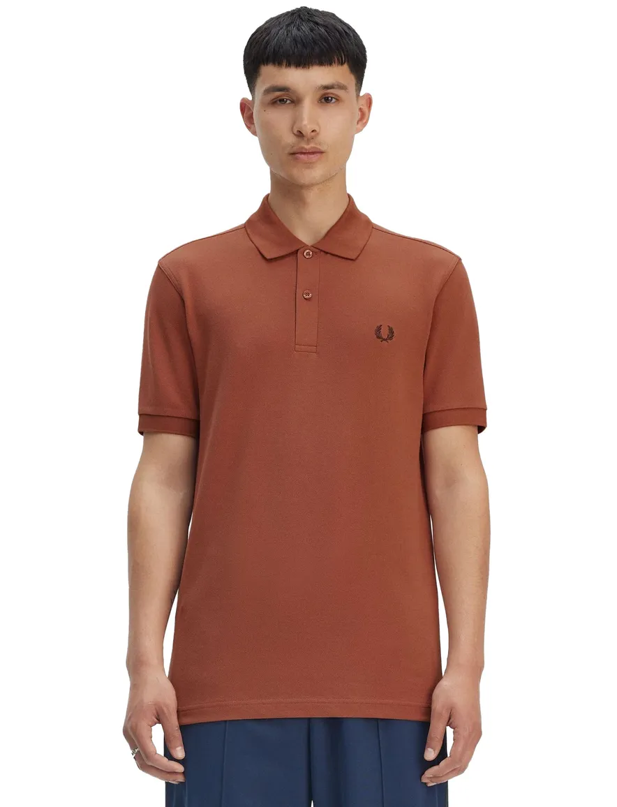 Fred Perry polo effen bruin