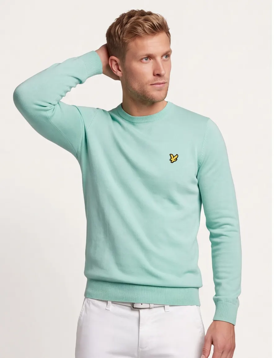 trui lichtblauw Lyle & Scott