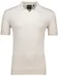 Lyle & Scott tipped knitted open collar polo beige