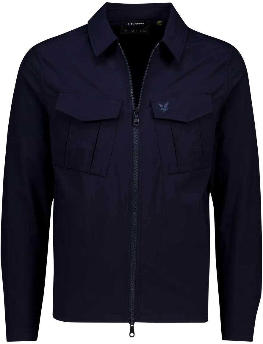 Lyle & Scott overshirt donkerblauw