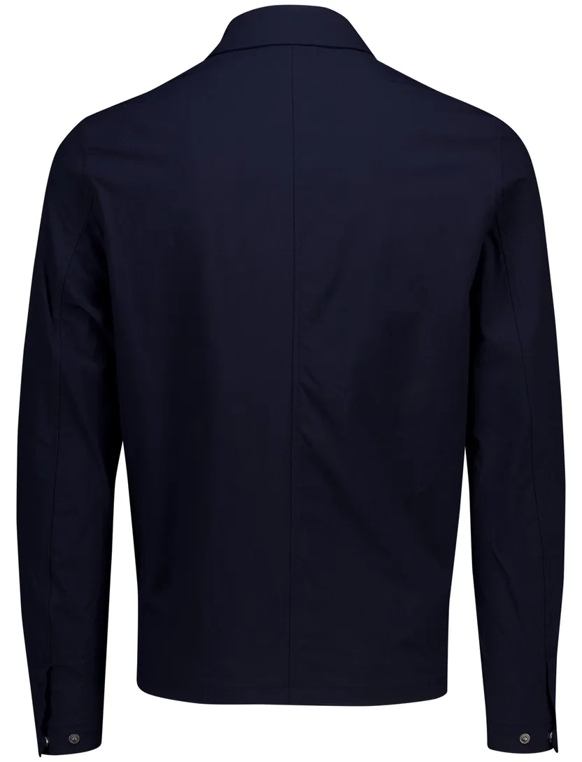 donkerblauw Lyle & Scott overshirt met dubbel borstzak