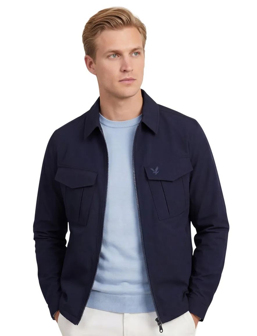 Lyle & Scott overshirt donkerblauw