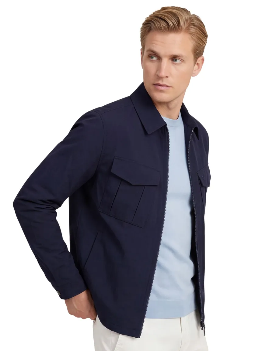 Lyle & Scott overshirt donkerblauw