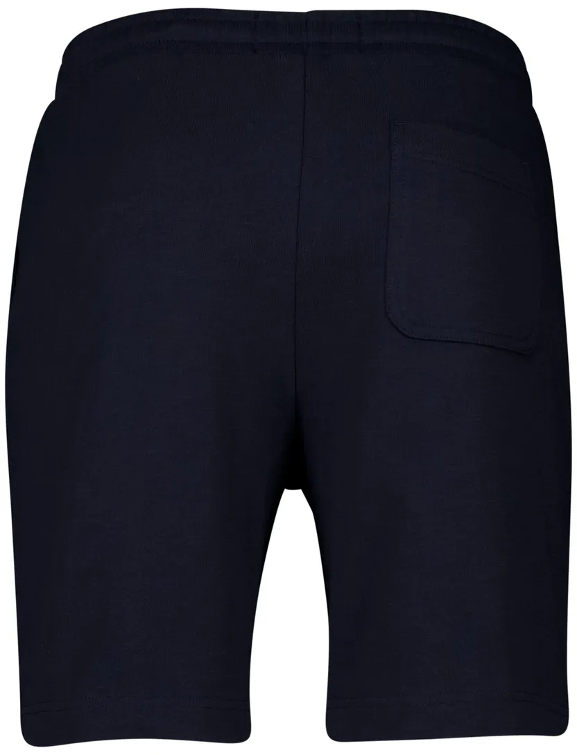 Lyle & Scott short donkerblauw effen katoen slim fit