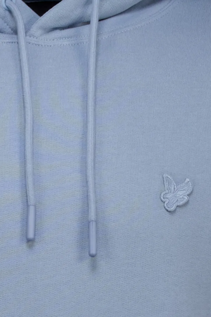 Lyle & Scott Superfine hoodie blauw effen