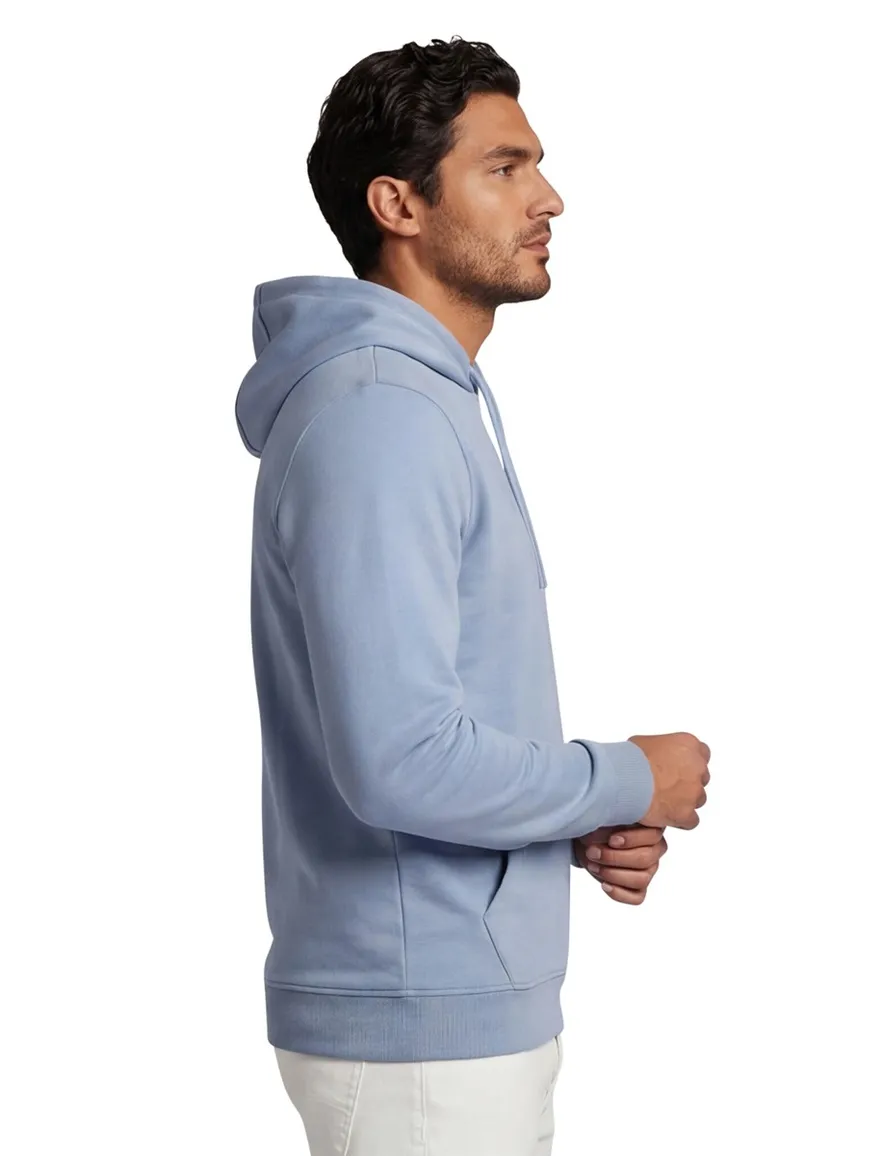 Lyle & Scott hoodie blauw katoen