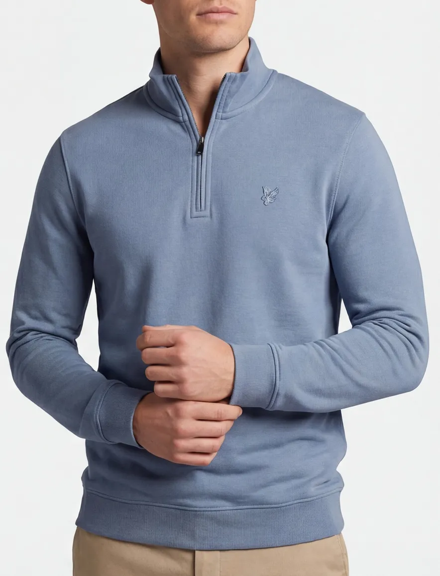 Lyle & Scott SuperFine half zip sweater