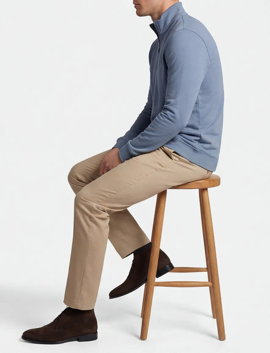 Lyle & Scott SuperFine half zip sweater