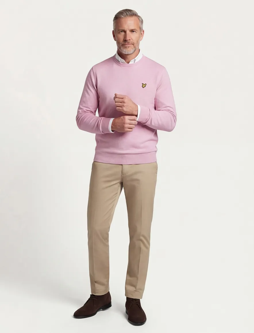Lyle & Scott sweater roze