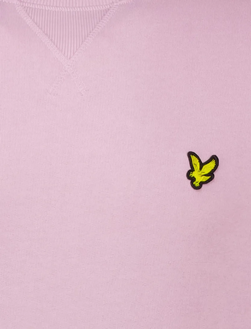 Lyle & Scott crewneck sweater roze katoen