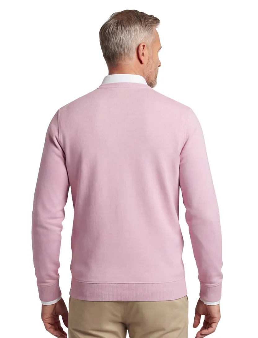Lyle & Scott crewneck sweater roze katoen