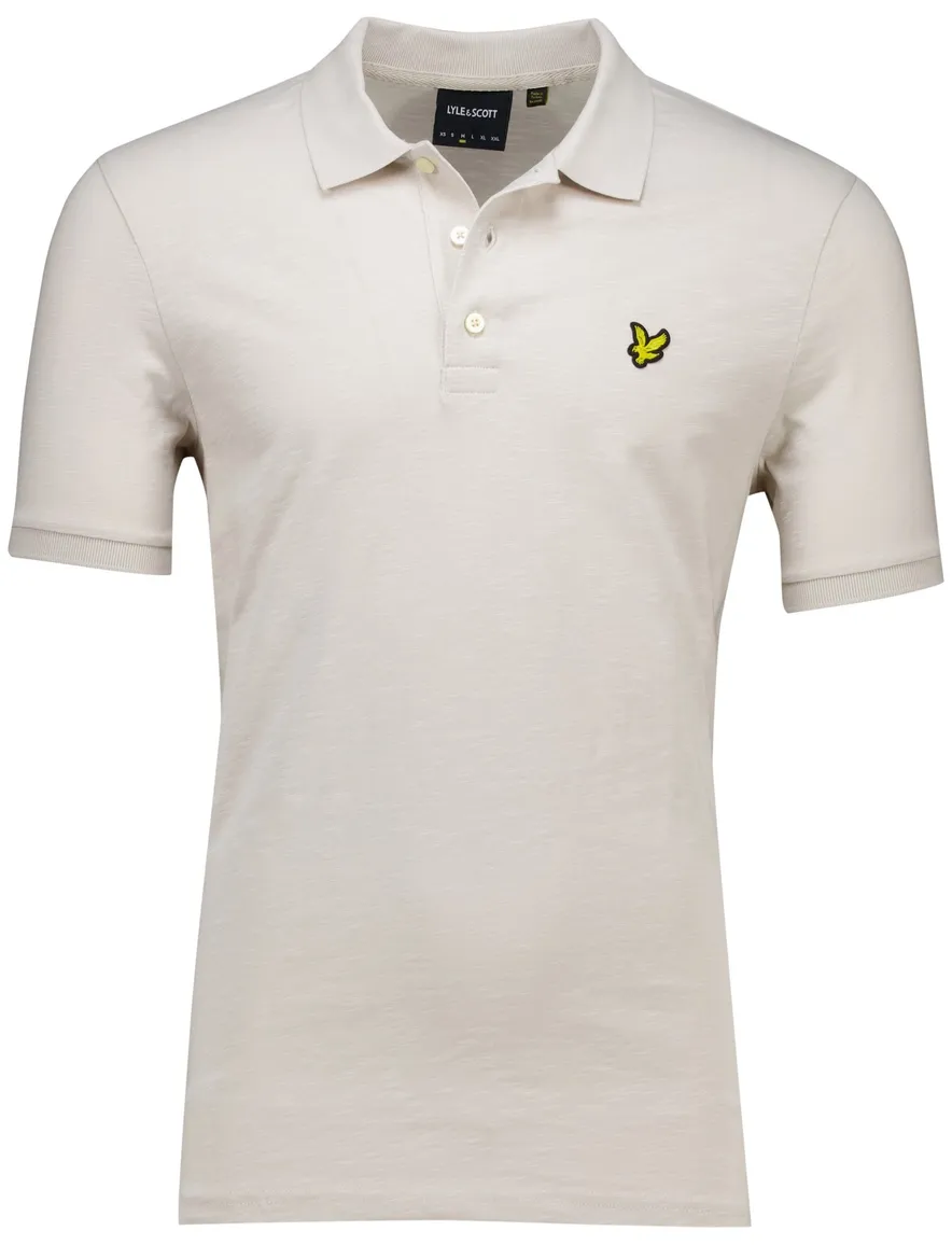 Lyle & Scott polo creme katoen