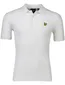 Lyle & Scott poloshirt wit effen slim fit katoen