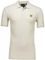 Lyle & Scott Milano polo creme Relaxed Fit korte mouw