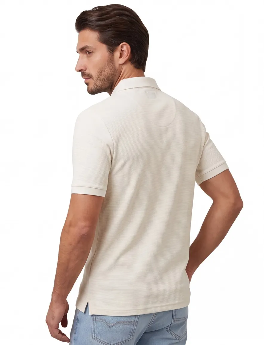 Lyle & Scott Milano polo creme Relaxed Fit