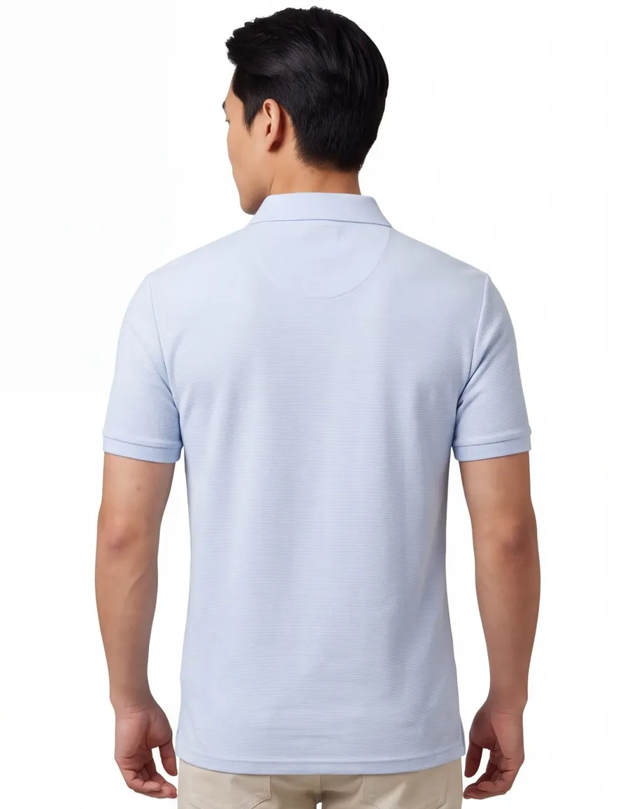 Lyle & Scott Milano polo shirt lichtblauw