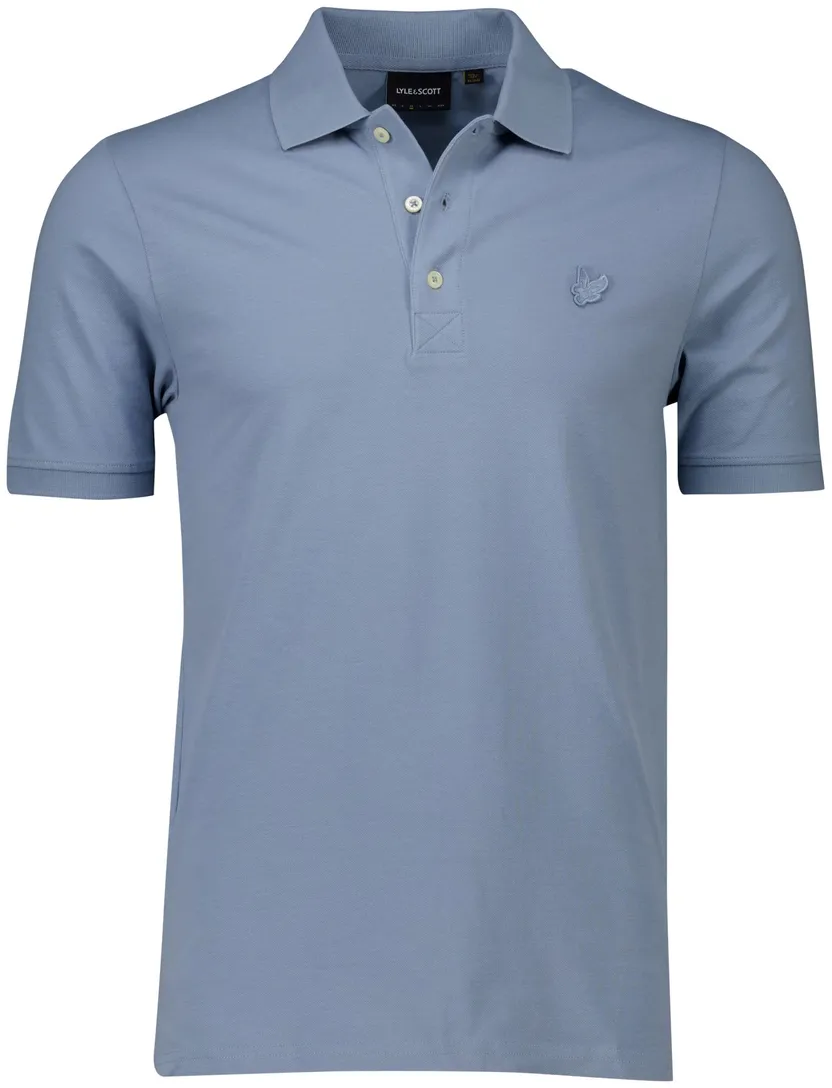 Lyle & Scott polo-shirt blauw pique