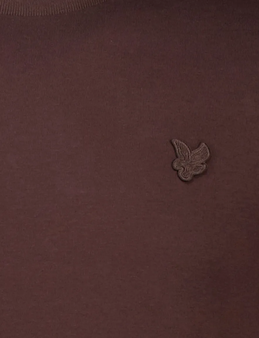 Lyle & Scott T-shirt bruin katoen