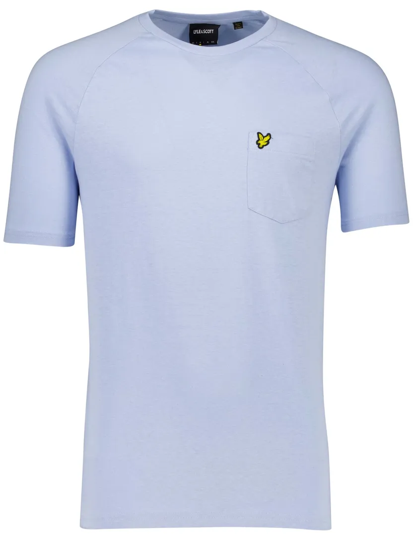Lyle & Scott T-shirt lichtblauw katoen
