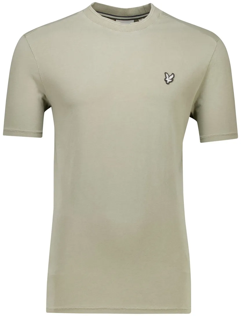 Lyle & Scott T-shirt groen ronde hals katoenen normale fit