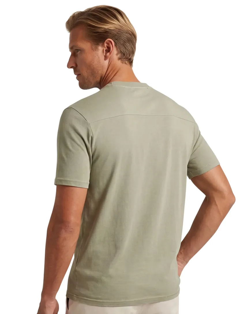 Lyle & Scott T-shirt groen ronde hals katoenen normale fit