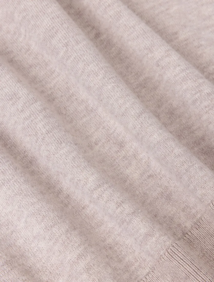 Cavallaro Sorrentino t-shirt beige gemeleerd katoen