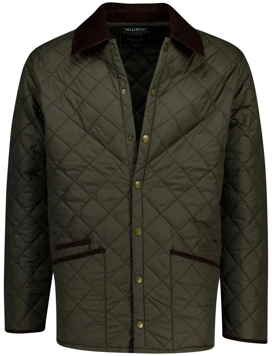 Wellington of Bilmore jack York quilted groen met vulling