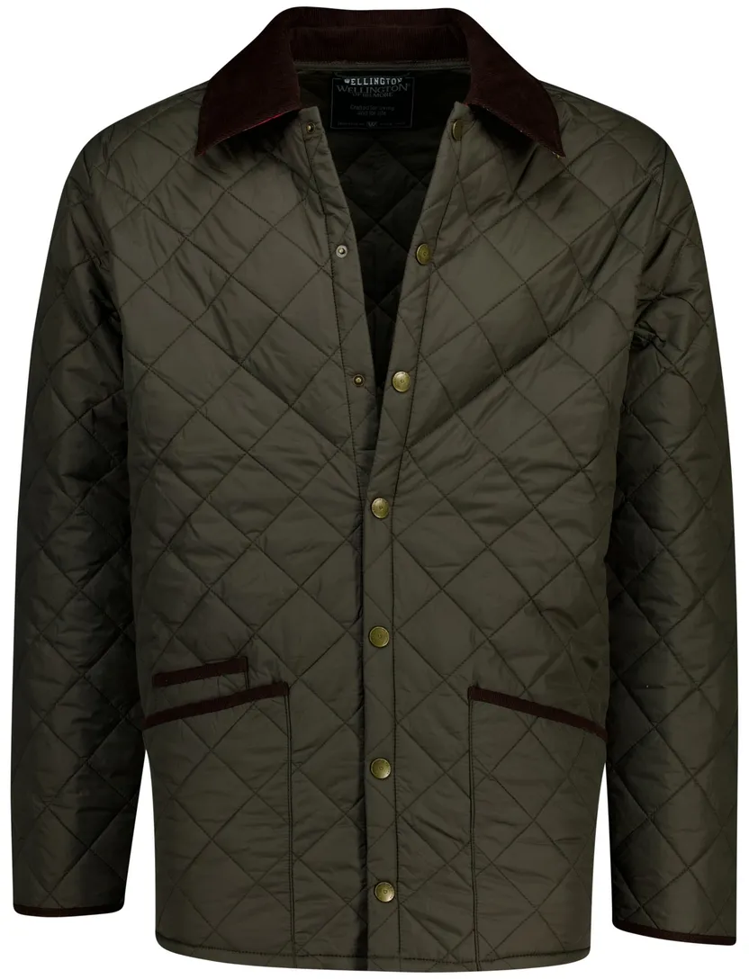 Wellington of Bilmore jack York quilted groen polyamide