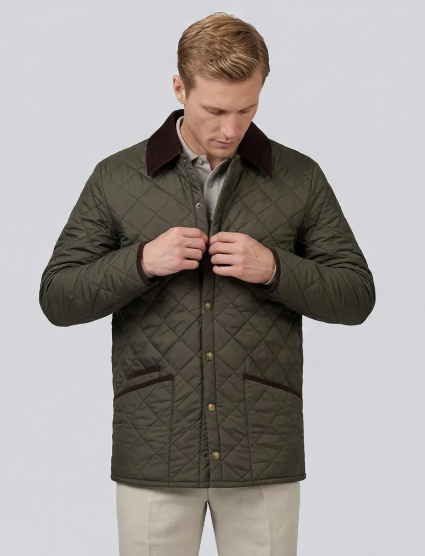 Wellington of Bilmore jack York quilted groen polyamide