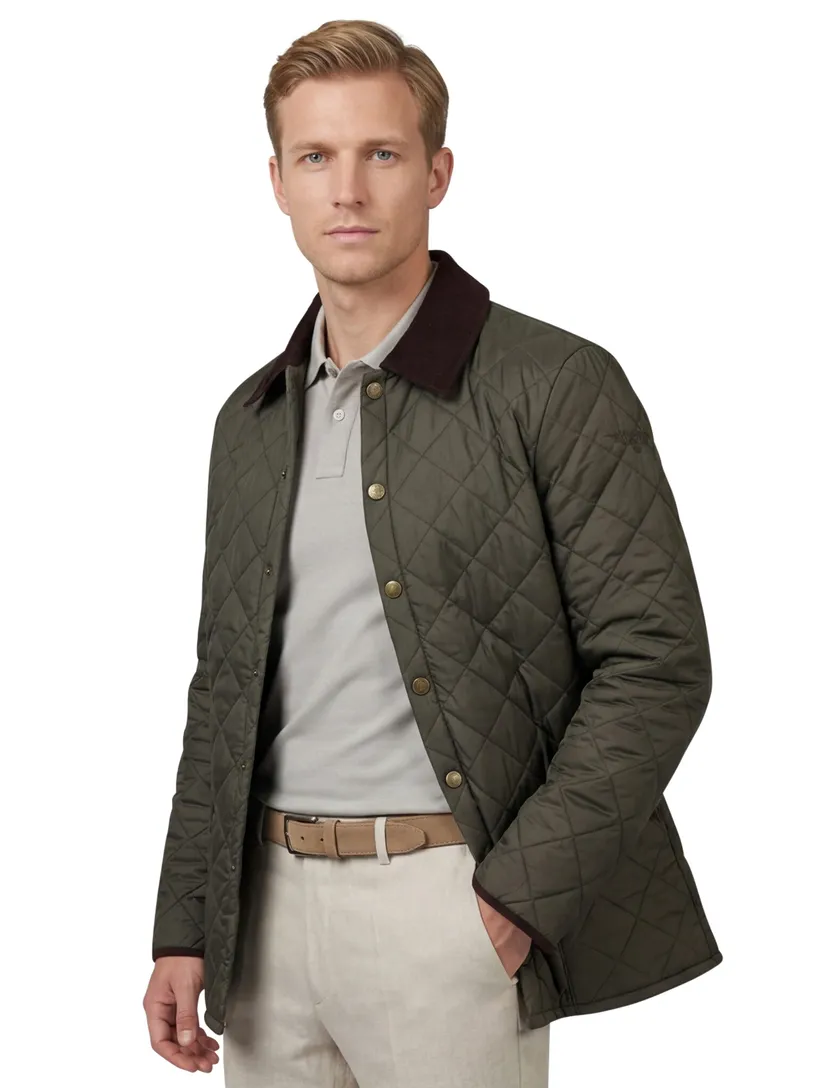 Wellington of Bilmore jack York quilted groen polyamide
