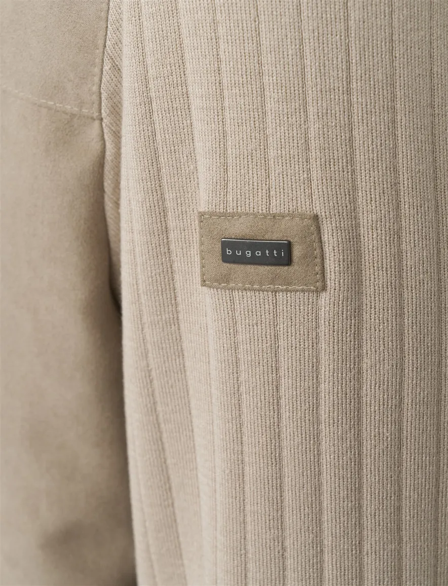 Bugatti outdoor vest beige wijde fit