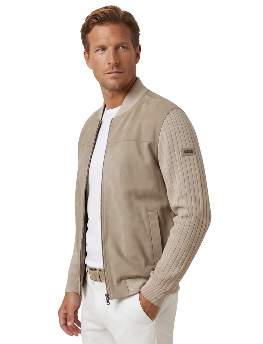Bugatti outdoor vest beige wijde fit