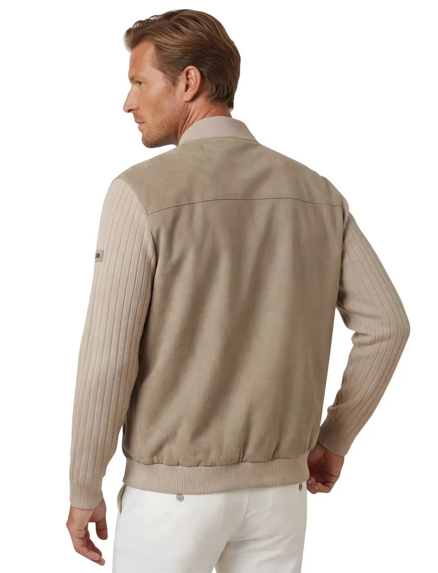 Bugatti outdoor vest beige wijde fit