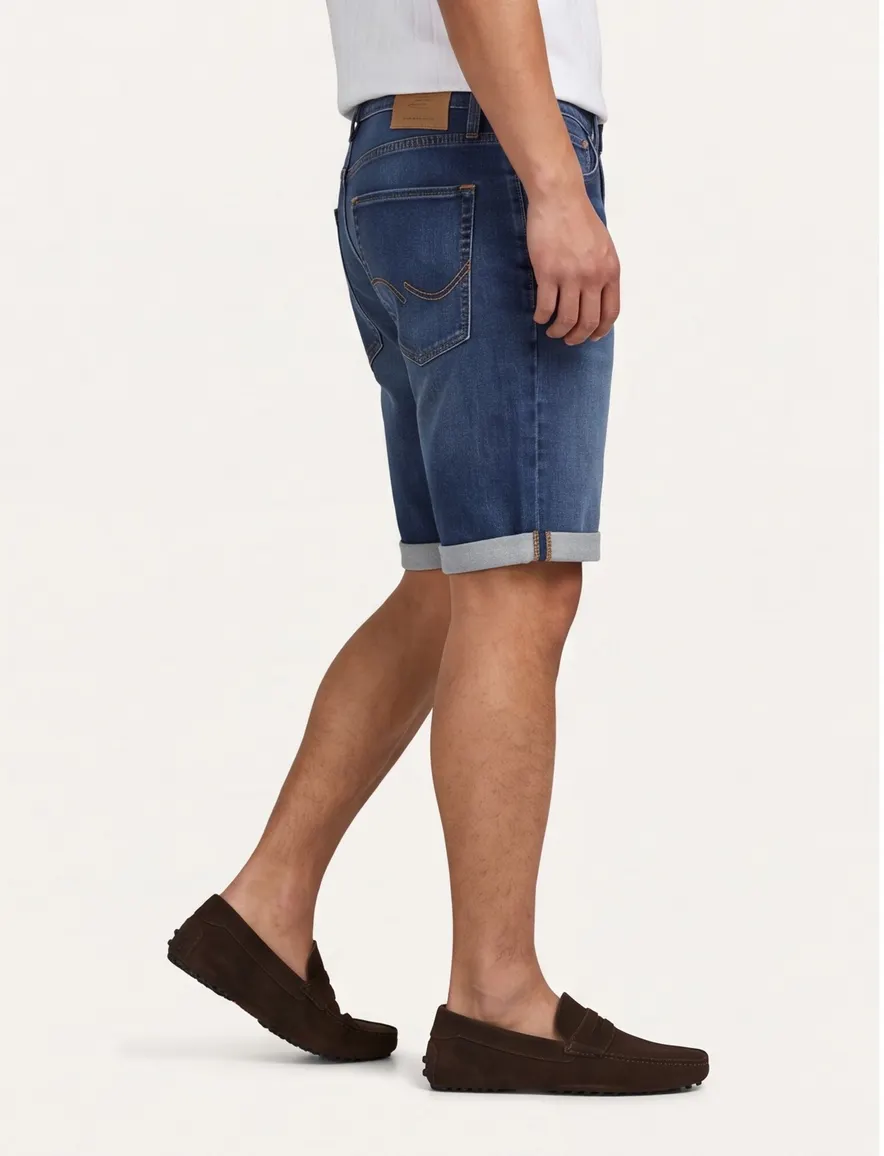 Jack & Jones Blue Denim korte broek donkerblauw