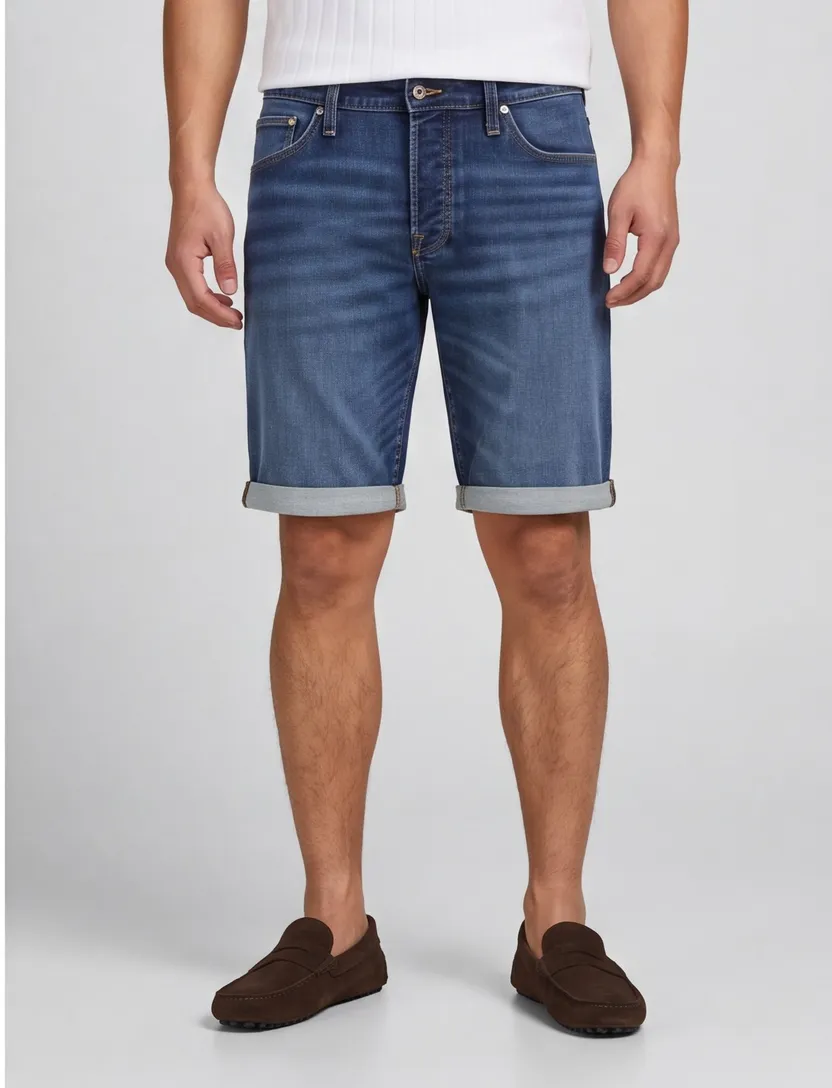 Blue Denim korte broek Jack & Jones donkerblauw