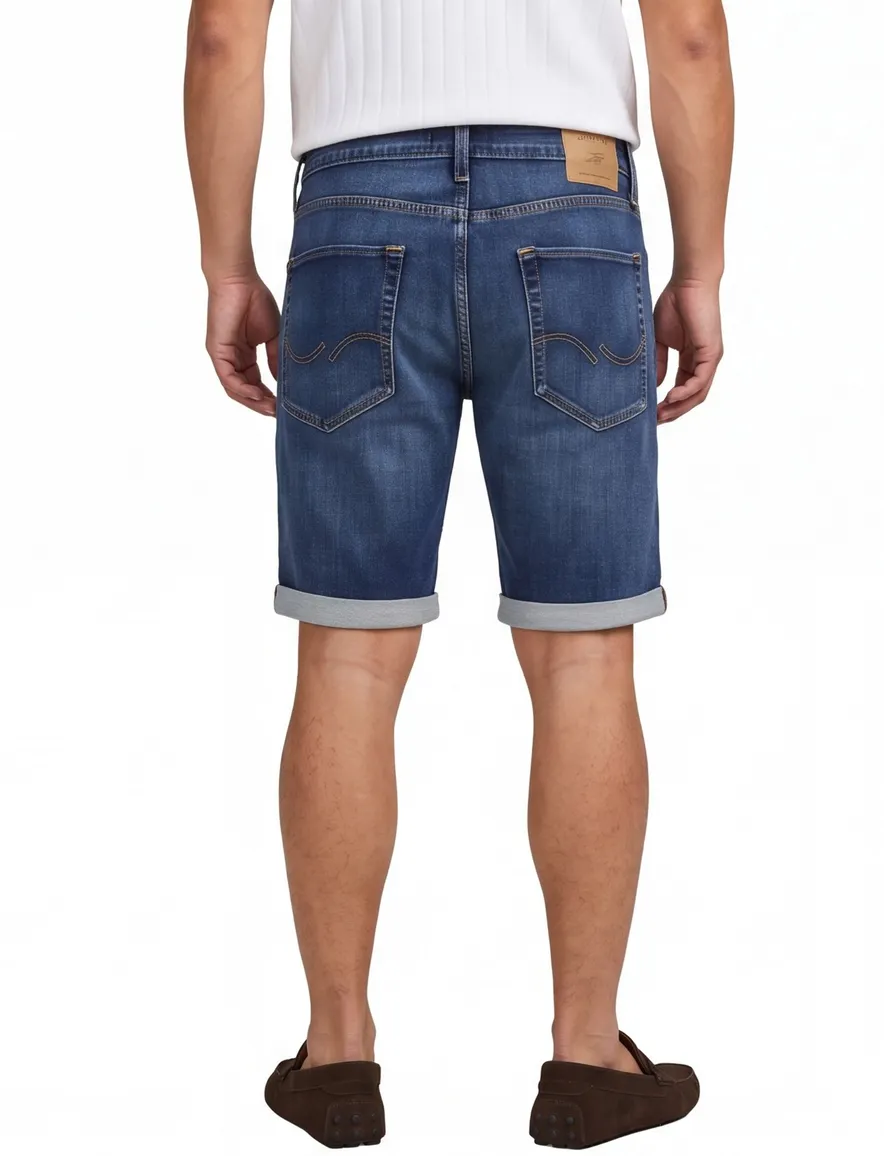 Jack & Jones Blue Denim korte broek donkerblauw