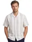 casual gestreept overhemd korte mouw Jack & Jones beige