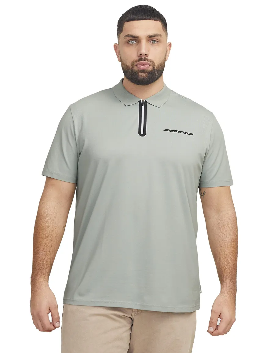 poloshirt korte mouw grijs Jack & Jones