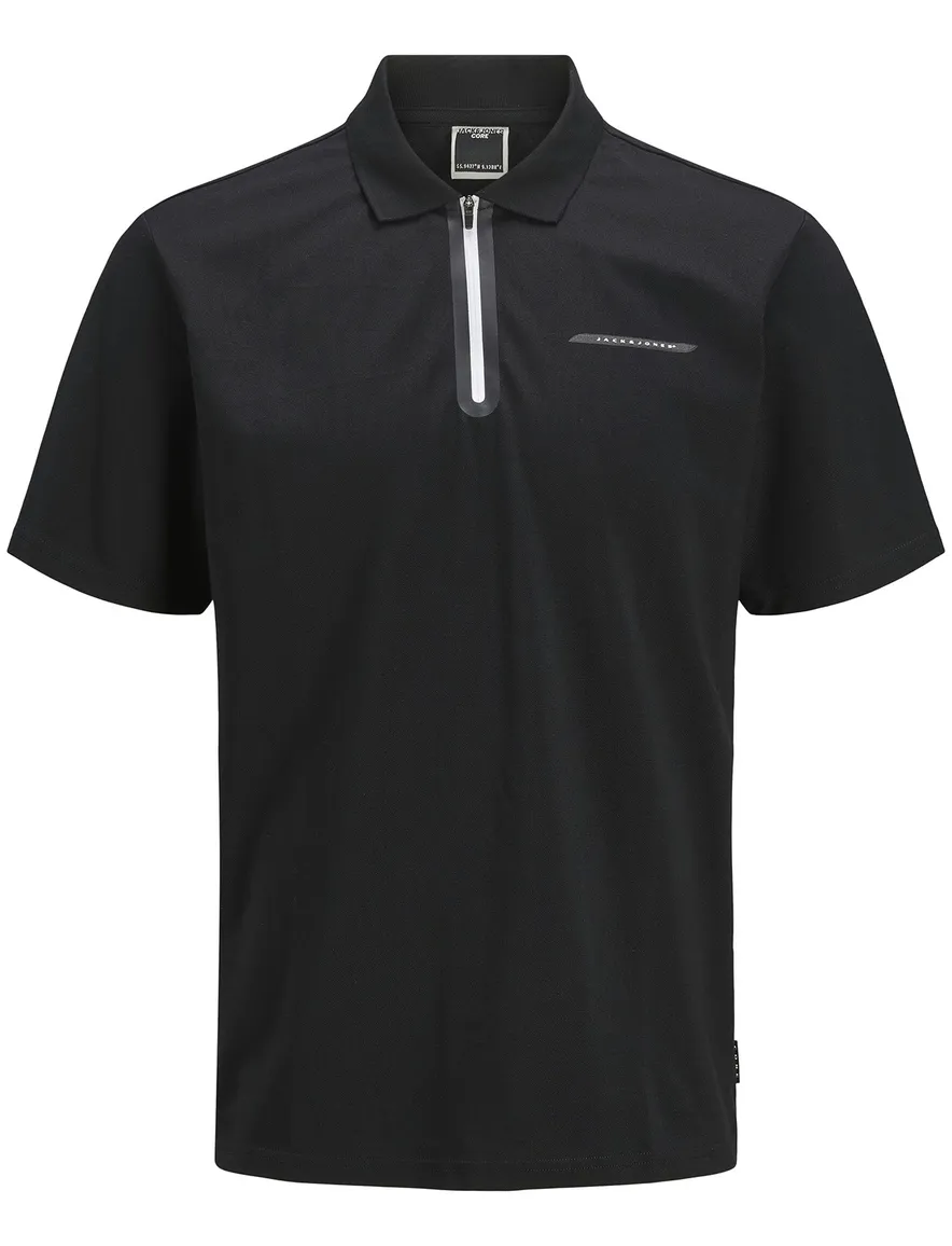 Jack & Jones polo zwart effen