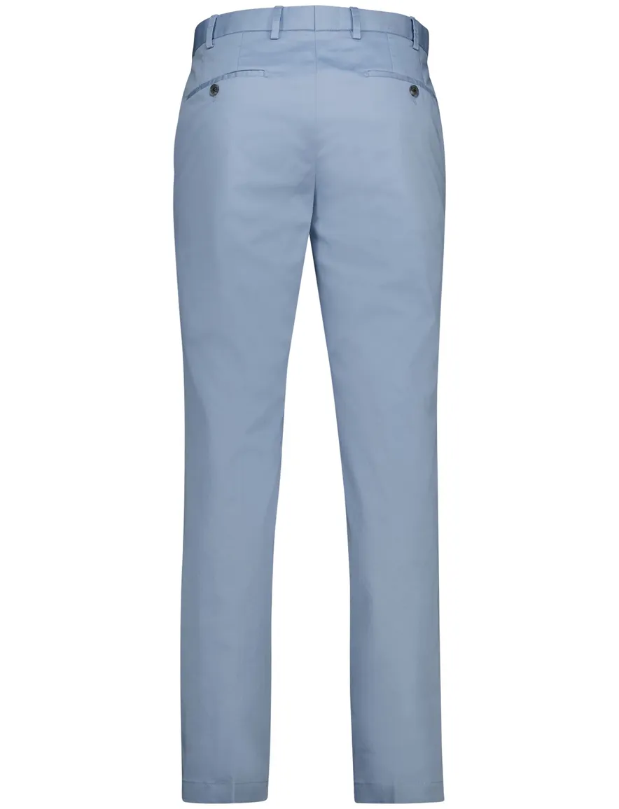 Hiltl P Ama pantalon flatfront effen blauw normale fit