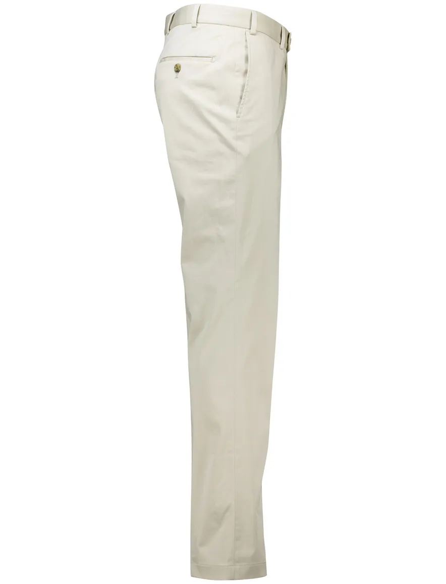 Hiltl pantalon katoen creme Parma normale fit